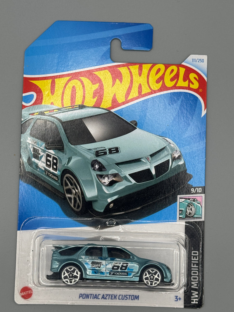 Hot Wheels Pontiac Aztek Custom - Blue - Long Card