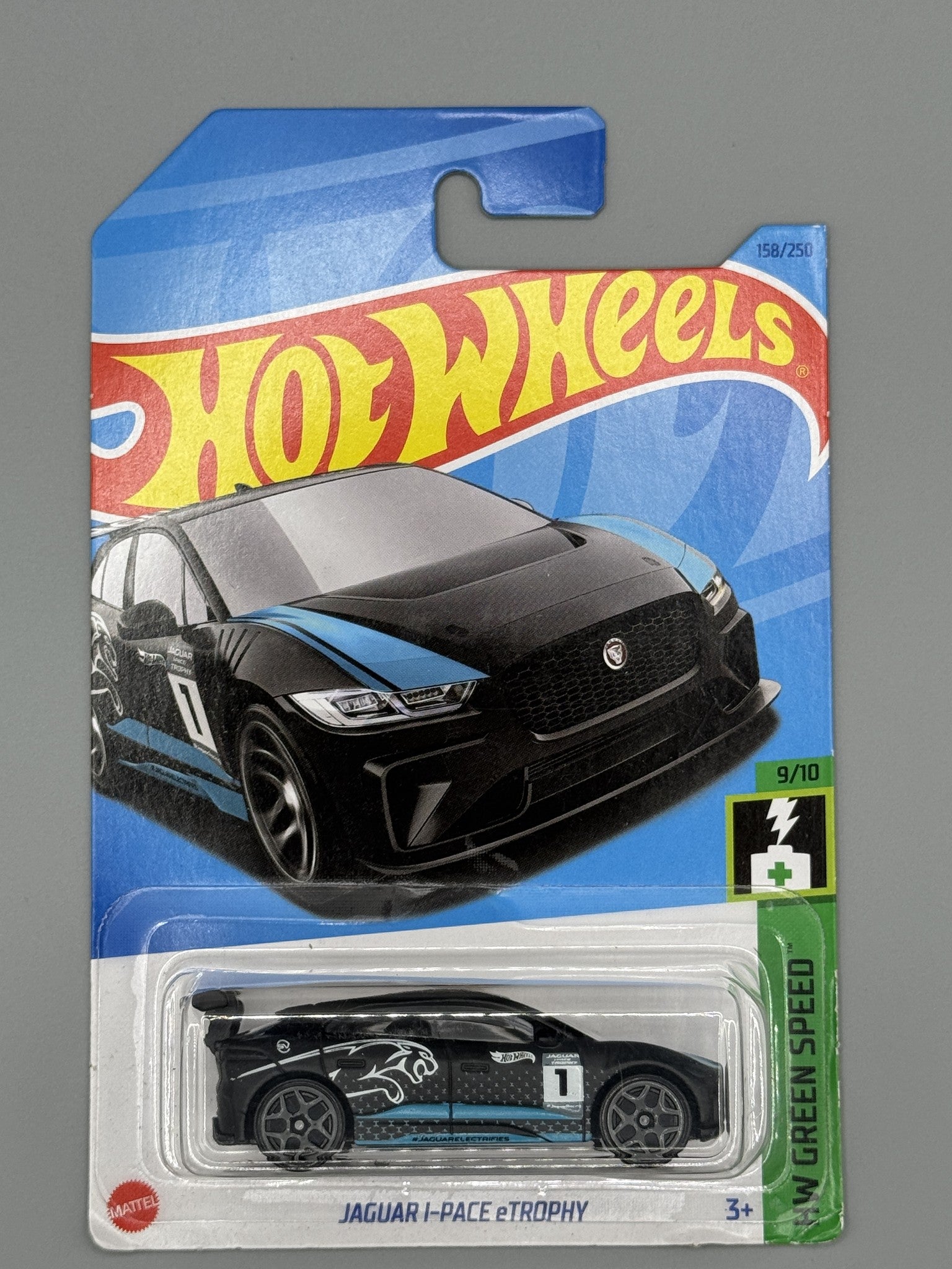 Hot Wheels Jaguar I-Pace eTROPHY - Black - Long Card