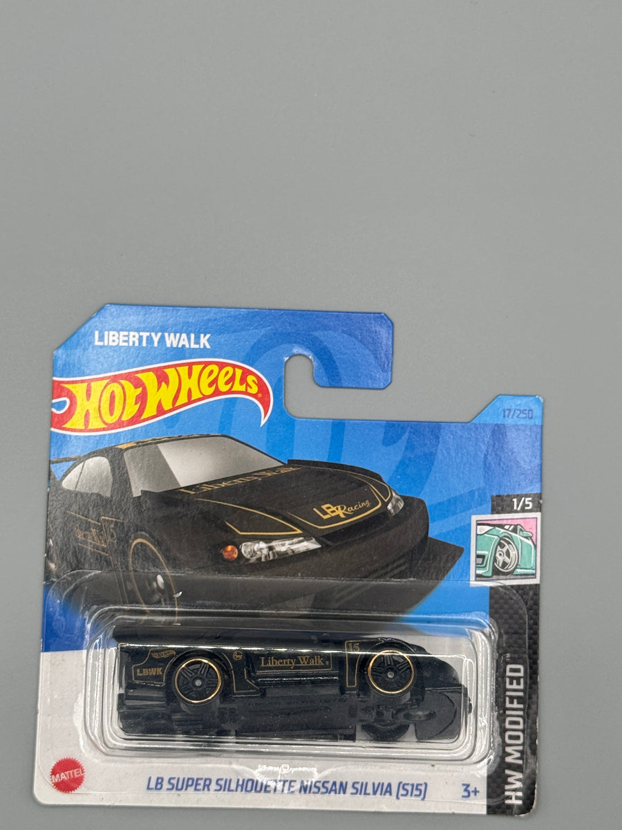 Hot Wheels LB Super Silhouette Nissan Silvia (S15) - Black - Short Card