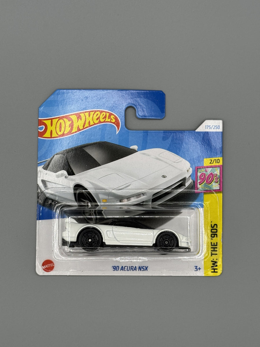 Hot Wheels '90 Acura NSX - White - Long Card