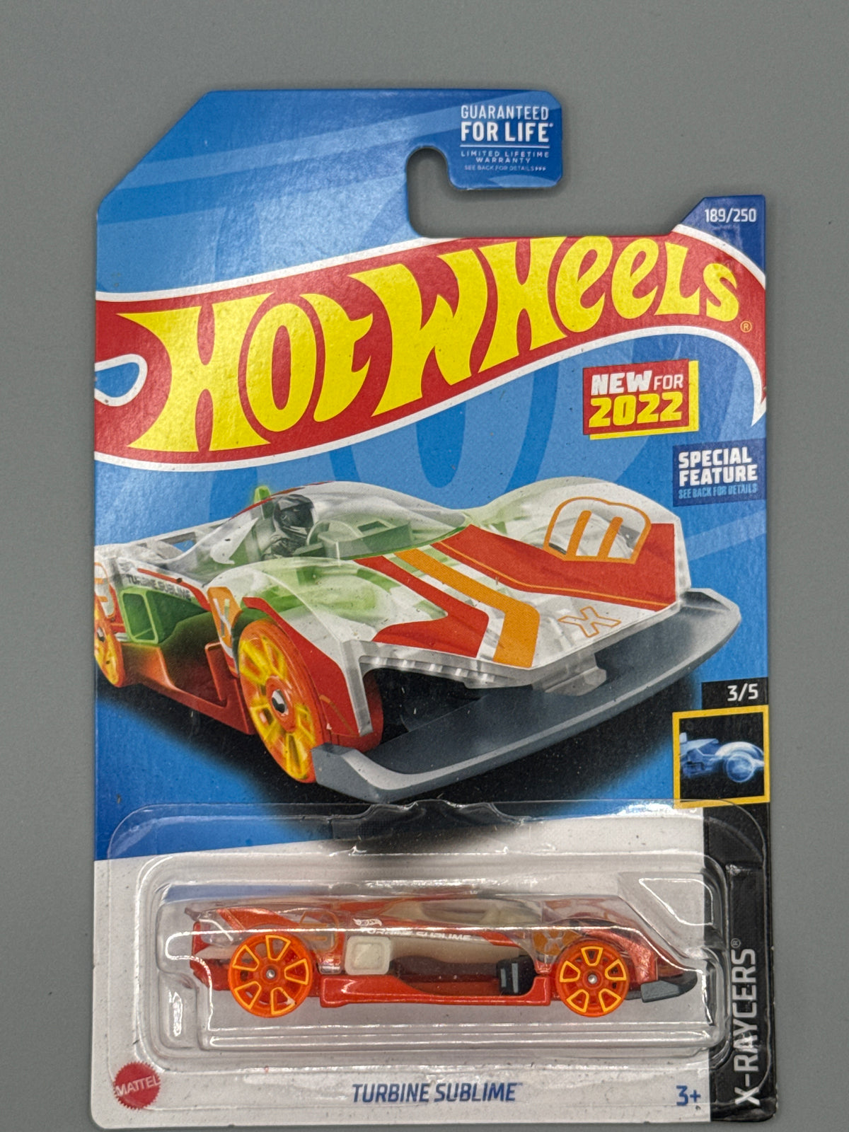 Hot Wheels Turbine Sublime - Mainline - Orange - Long Card