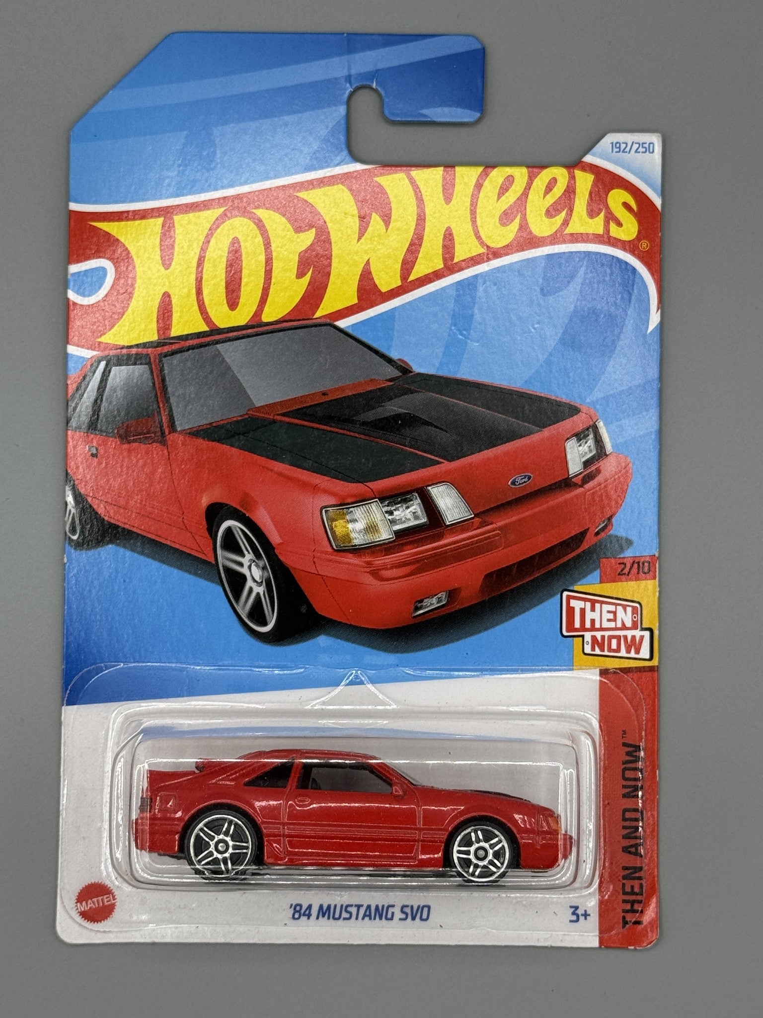 Hot Wheels '84 Mustang SVO - Red - Long Card