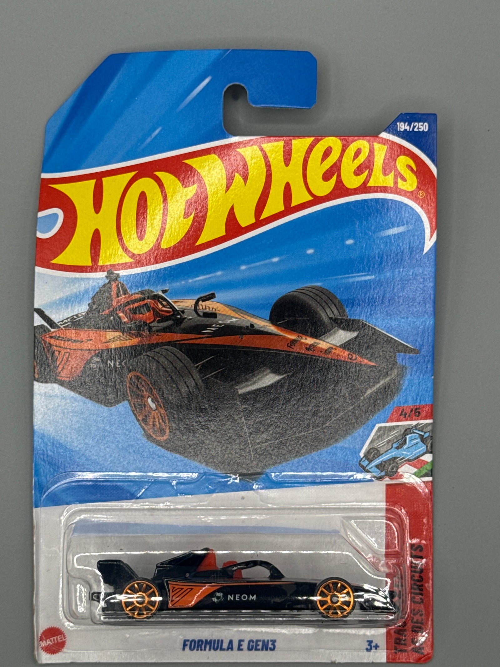 Hot Wheels Formula E Gen3 - Mainline - Black - Long Card