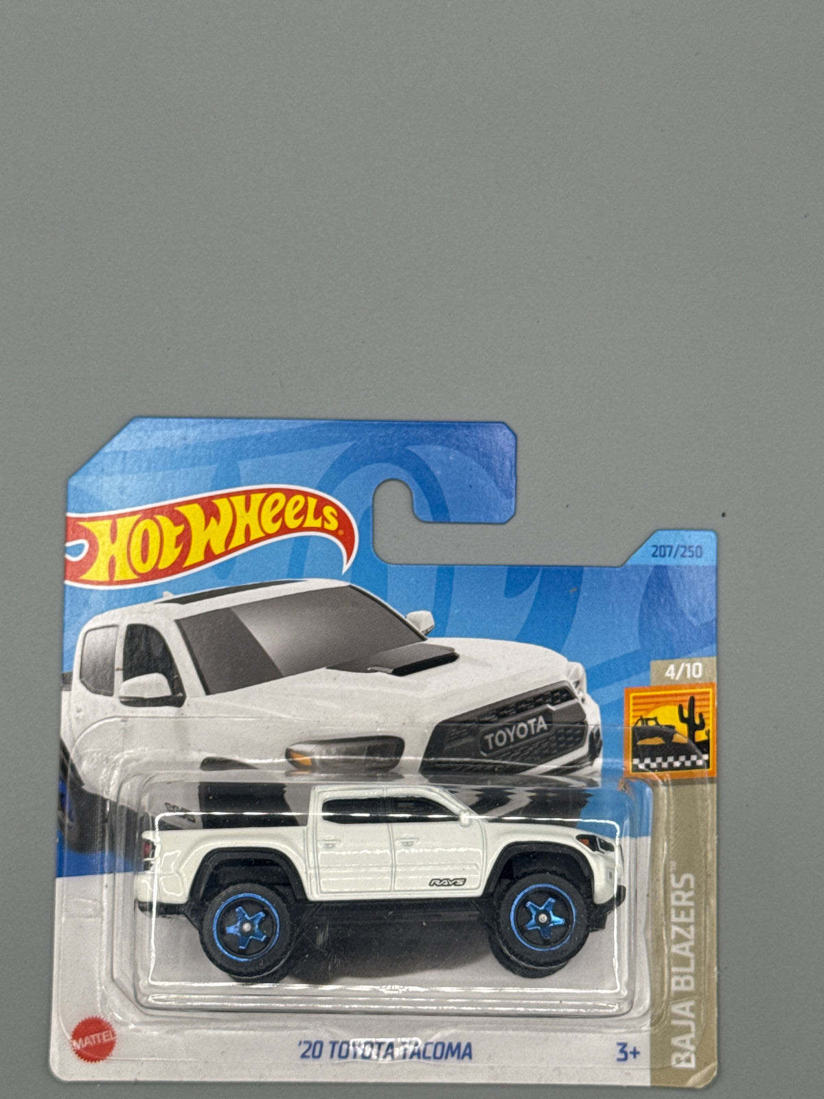 Hot Wheels '20 Toyota Tacoma - Mainline - White - Long Card