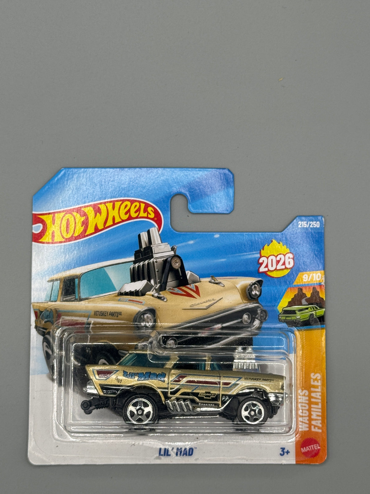 Hot Wheels Lil' Mad - Mainline - Beige - Long Card