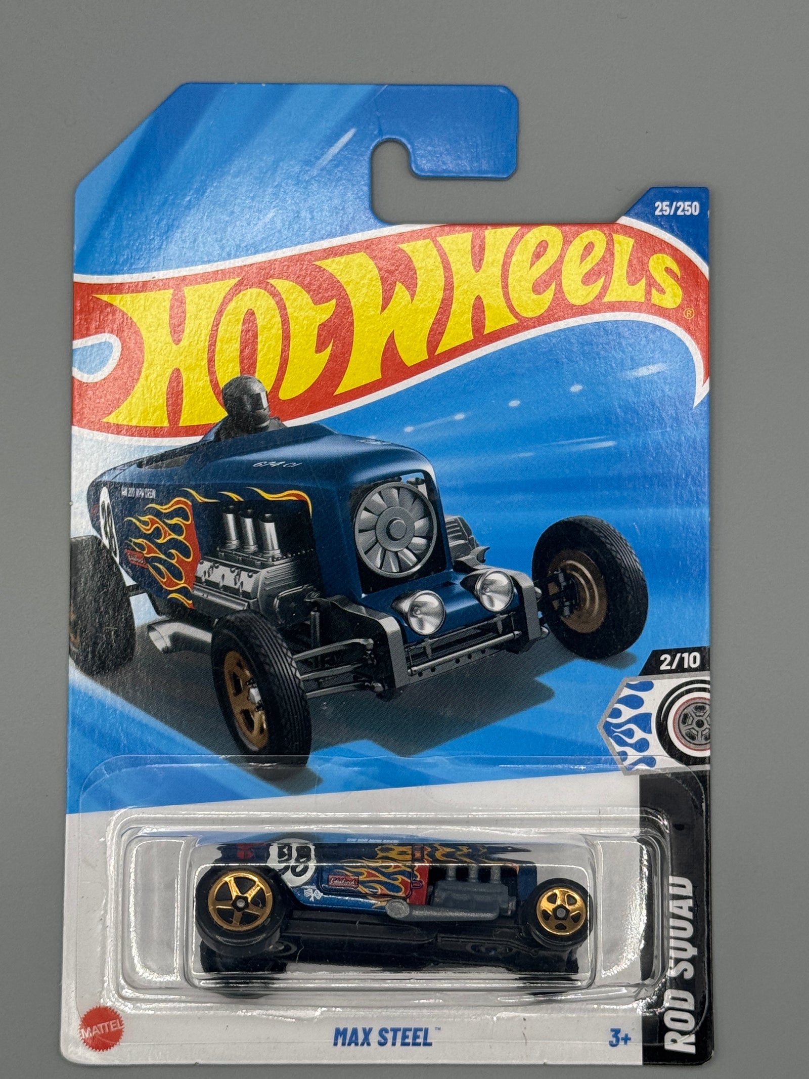 Hot Wheels Max Steel - Black - Long Card