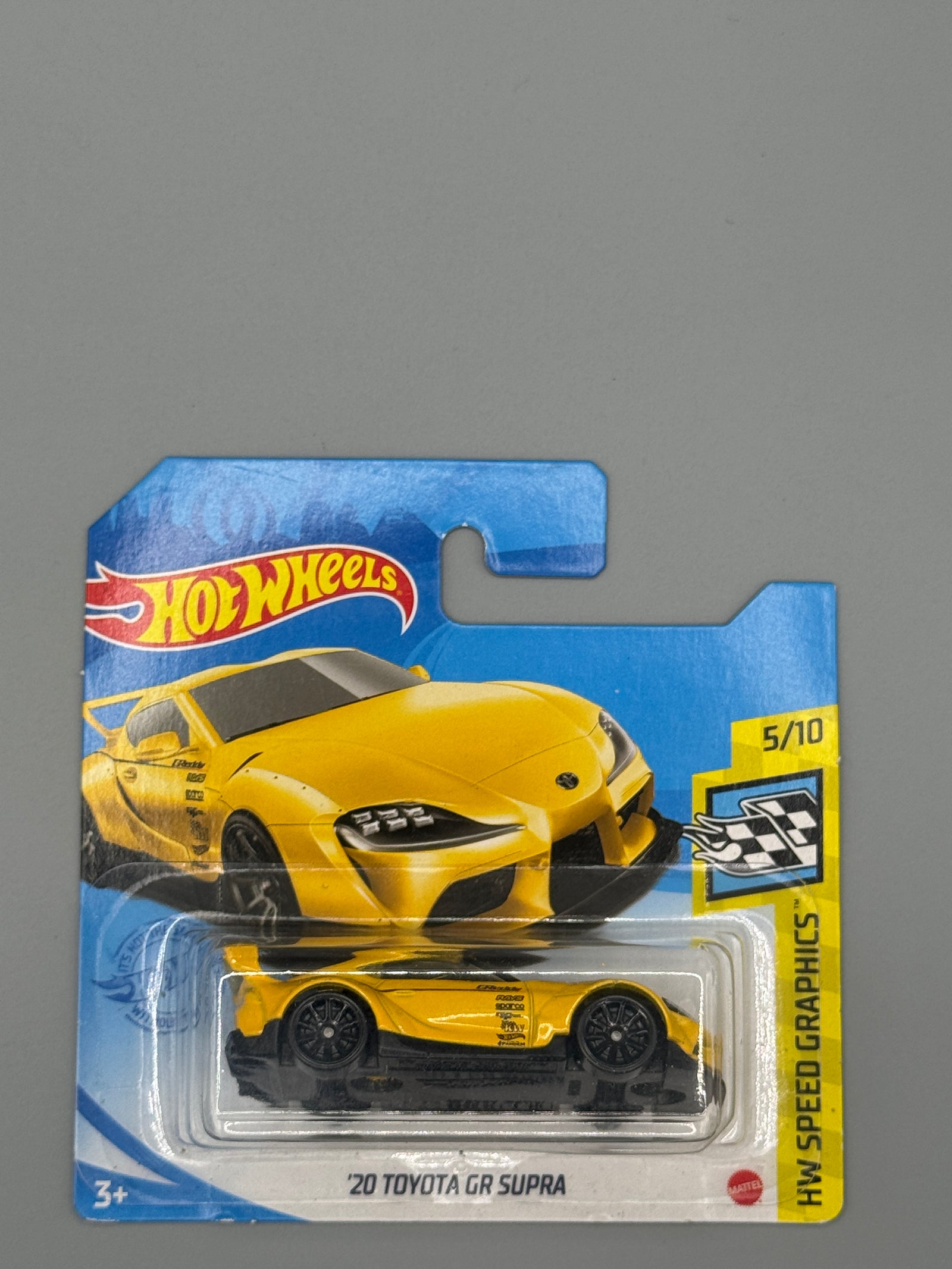 Hot Wheels '20 Toyota GR Supra - Yellow - Short Card