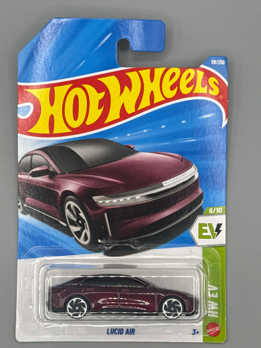 Hot Wheels Lucid Air - Purple - Long Card