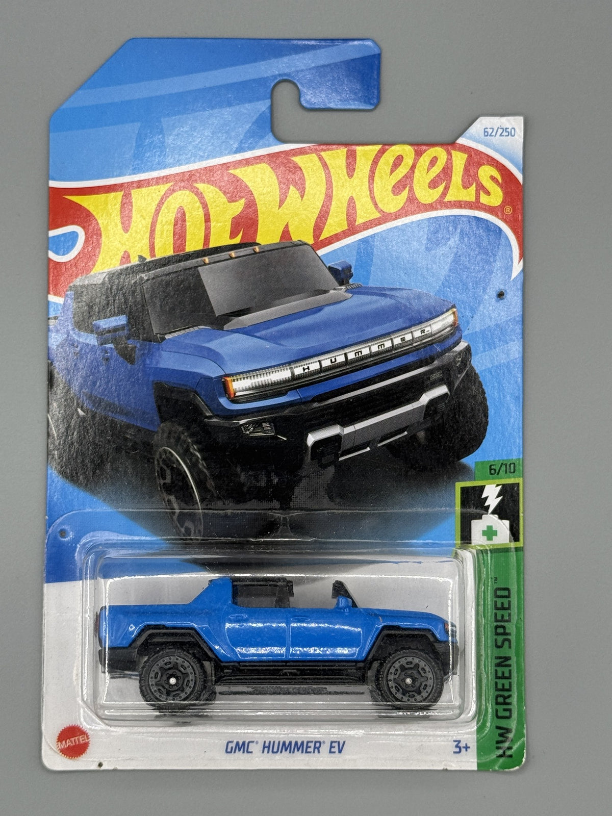 Hot Wheels GMC HUMMER EV - Mainline - Blue - Long Card