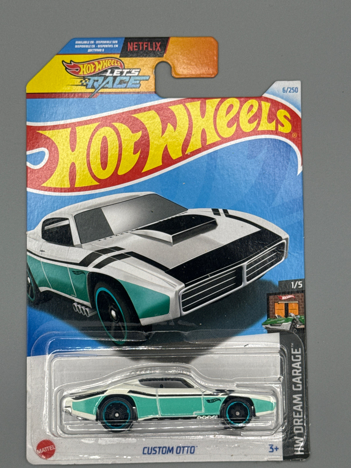 Hot Wheels Custom Otto - Green - Long Card