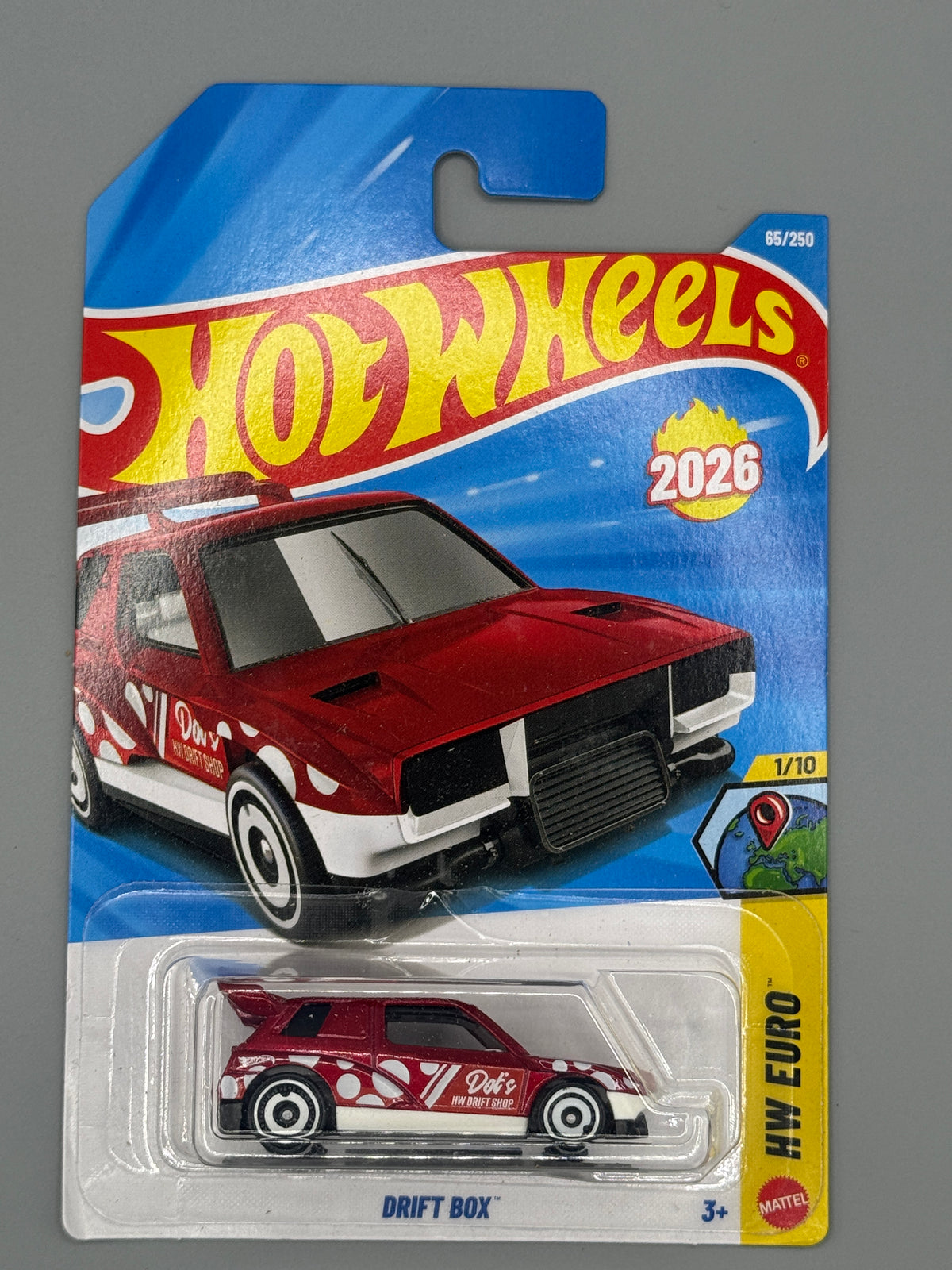 Hot Wheels Drift Box - Red - Long Card
