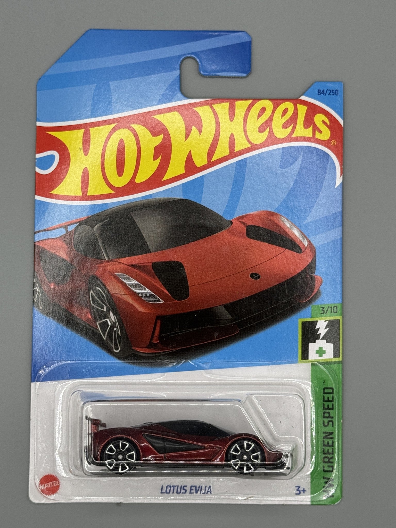 Hot Wheels Lotus Evija - Mainline - Red - Long Card