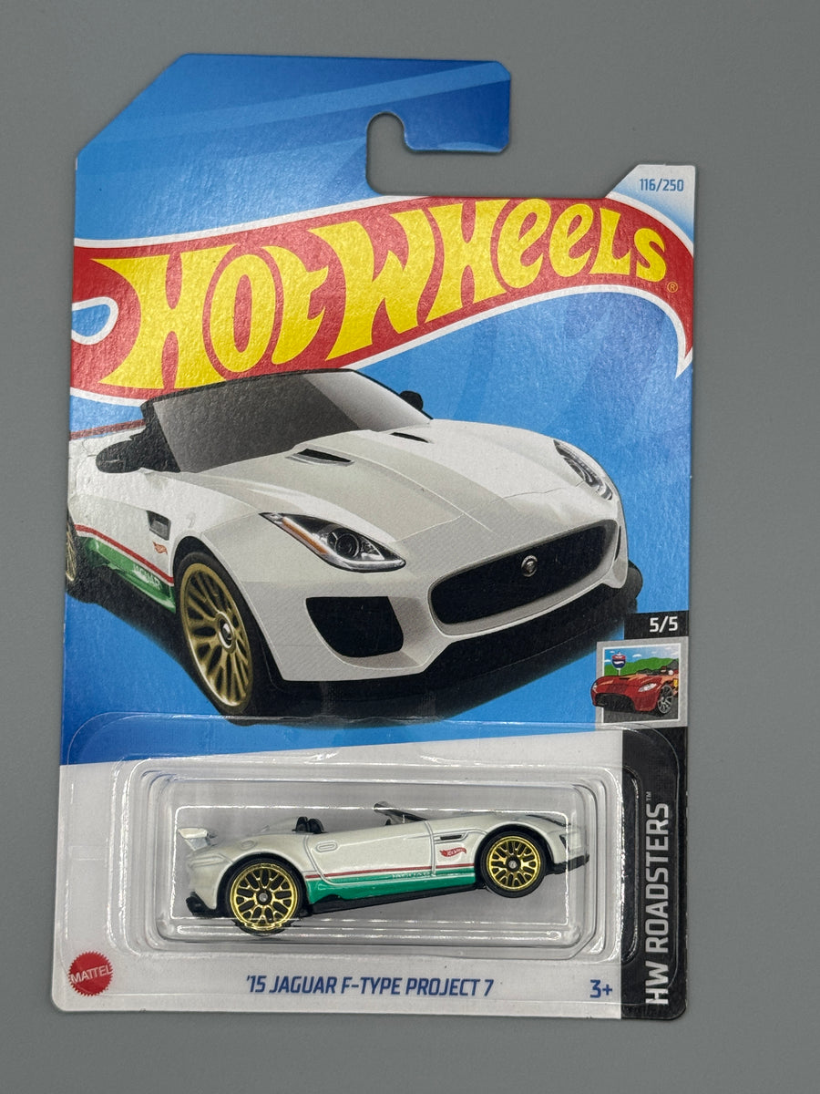 Hot Wheels '15 Jaguar F-Type Project 7 - White - Short Card