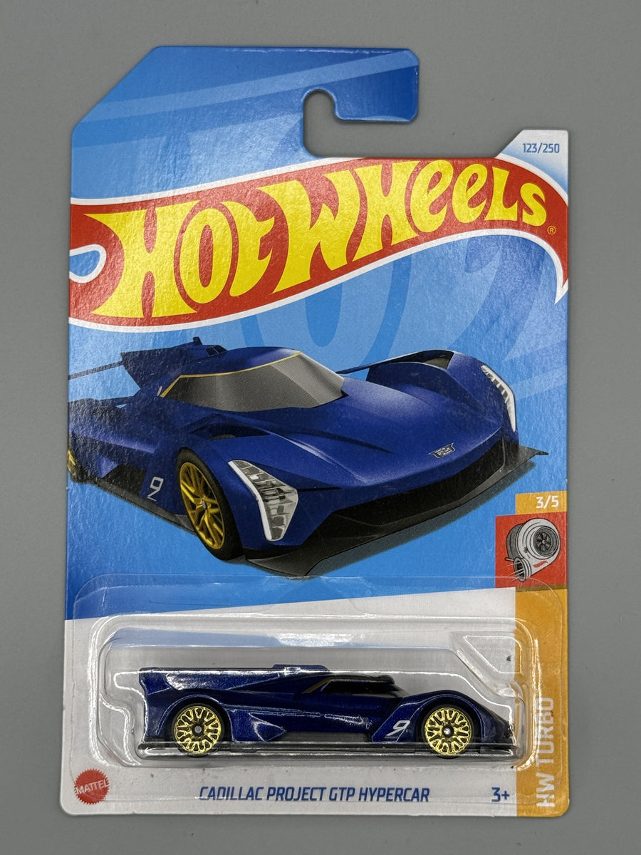Hot Wheels Cadillac Project GTP Hypercar - Blue - Long Card