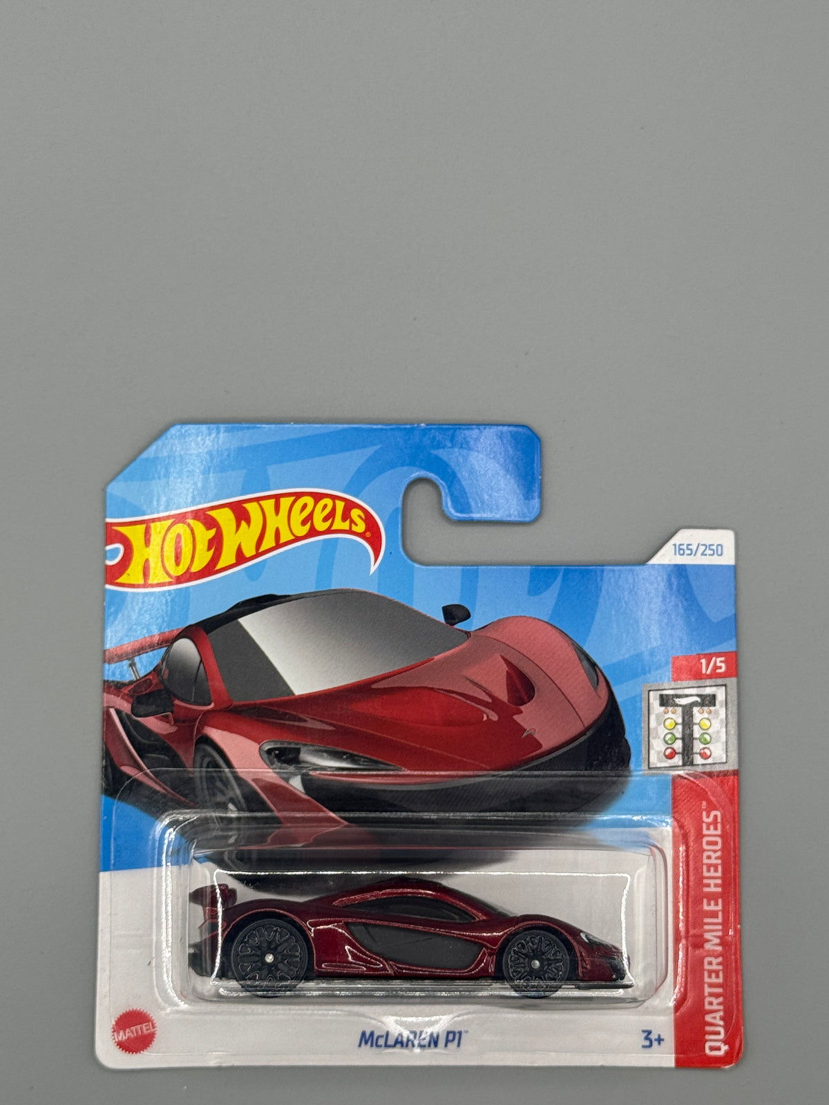 Hot Wheels McLaren P1 - Red - Long Card