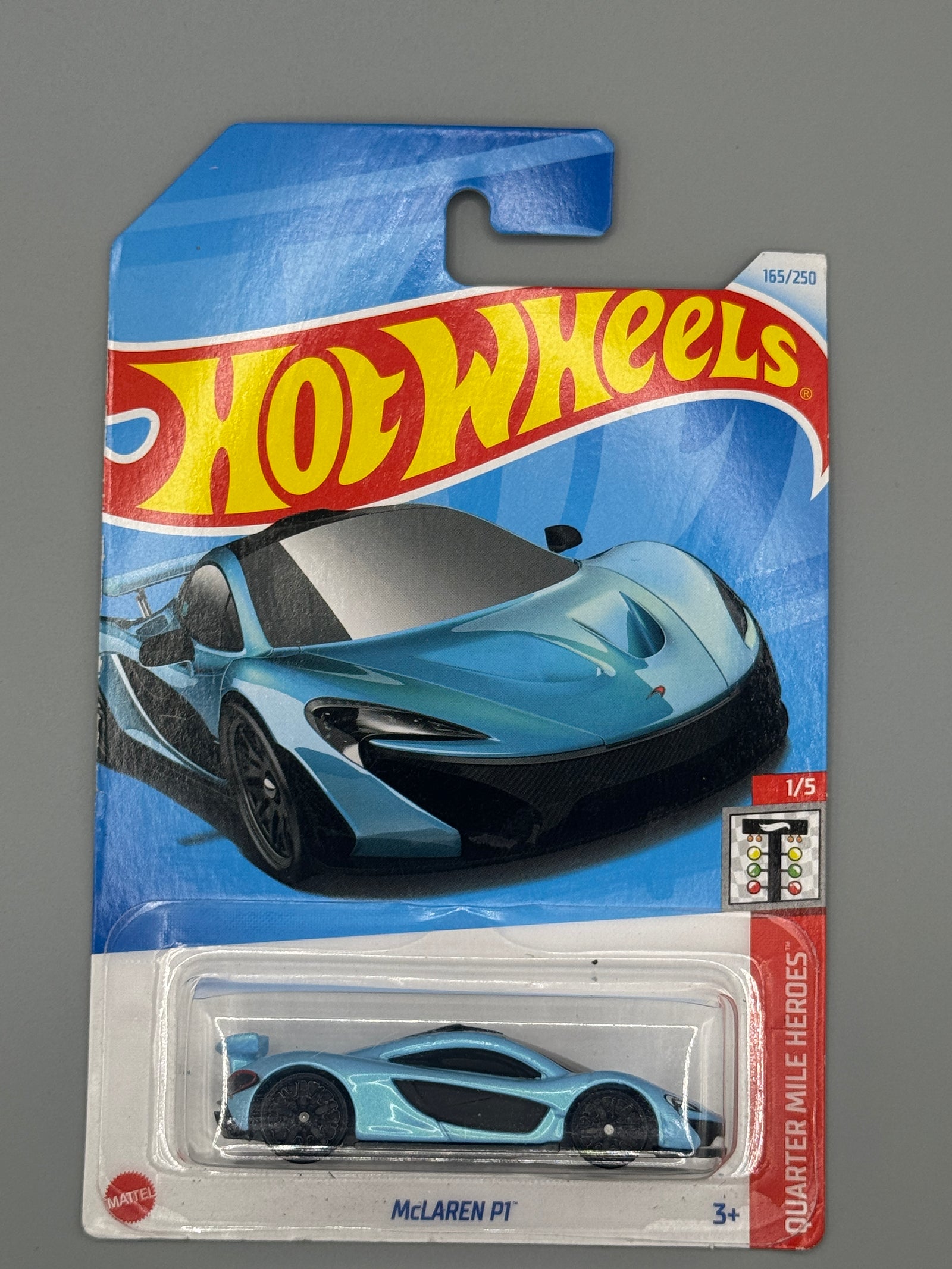 Hot Wheels McLaren P1 - Mainline - Blue - Short Card