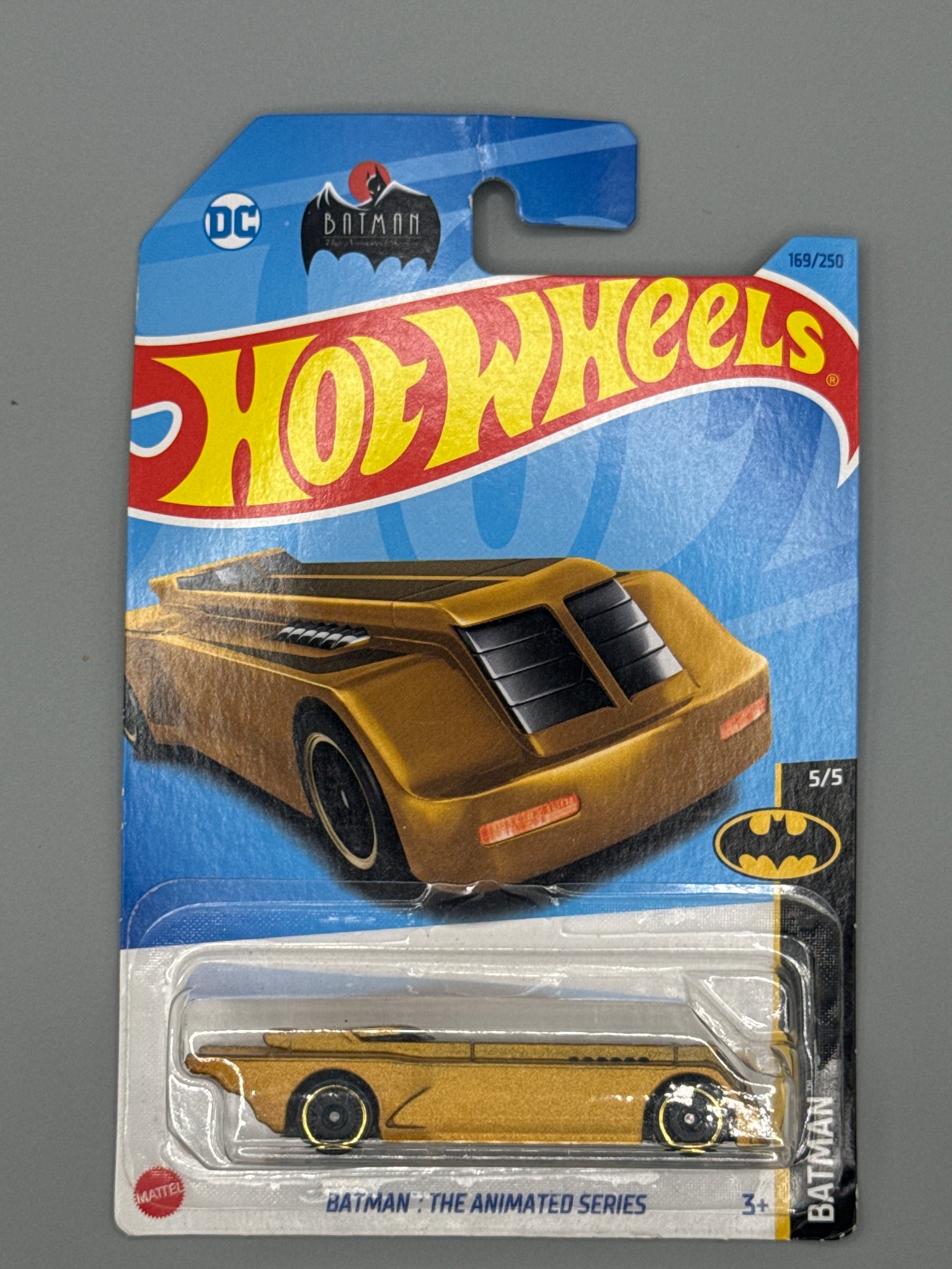Hot Wheels BATMAN - Gold - Long Card
