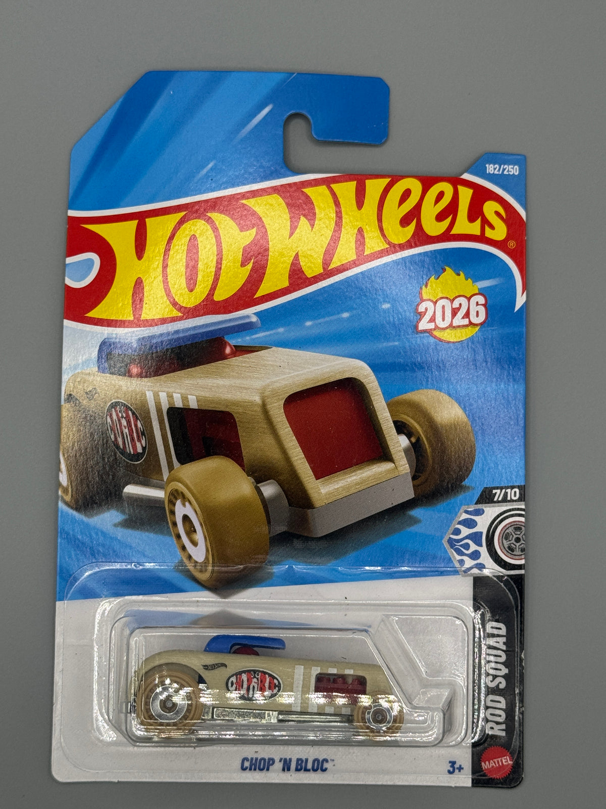 Hot Wheels Chop 'N Bloc - Beige - Long Card