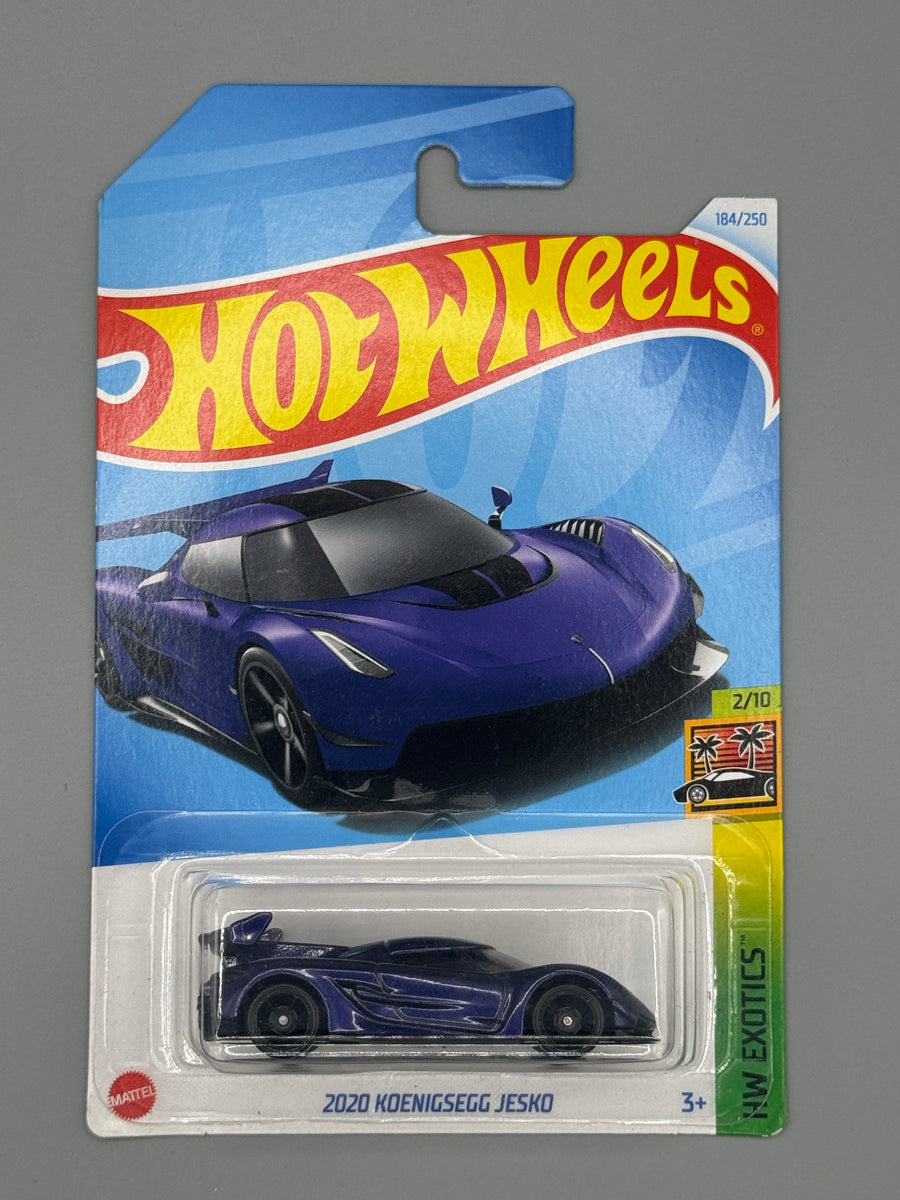 Hot Wheels 2020 Koenigsegg Jesko - Blue - Long Card