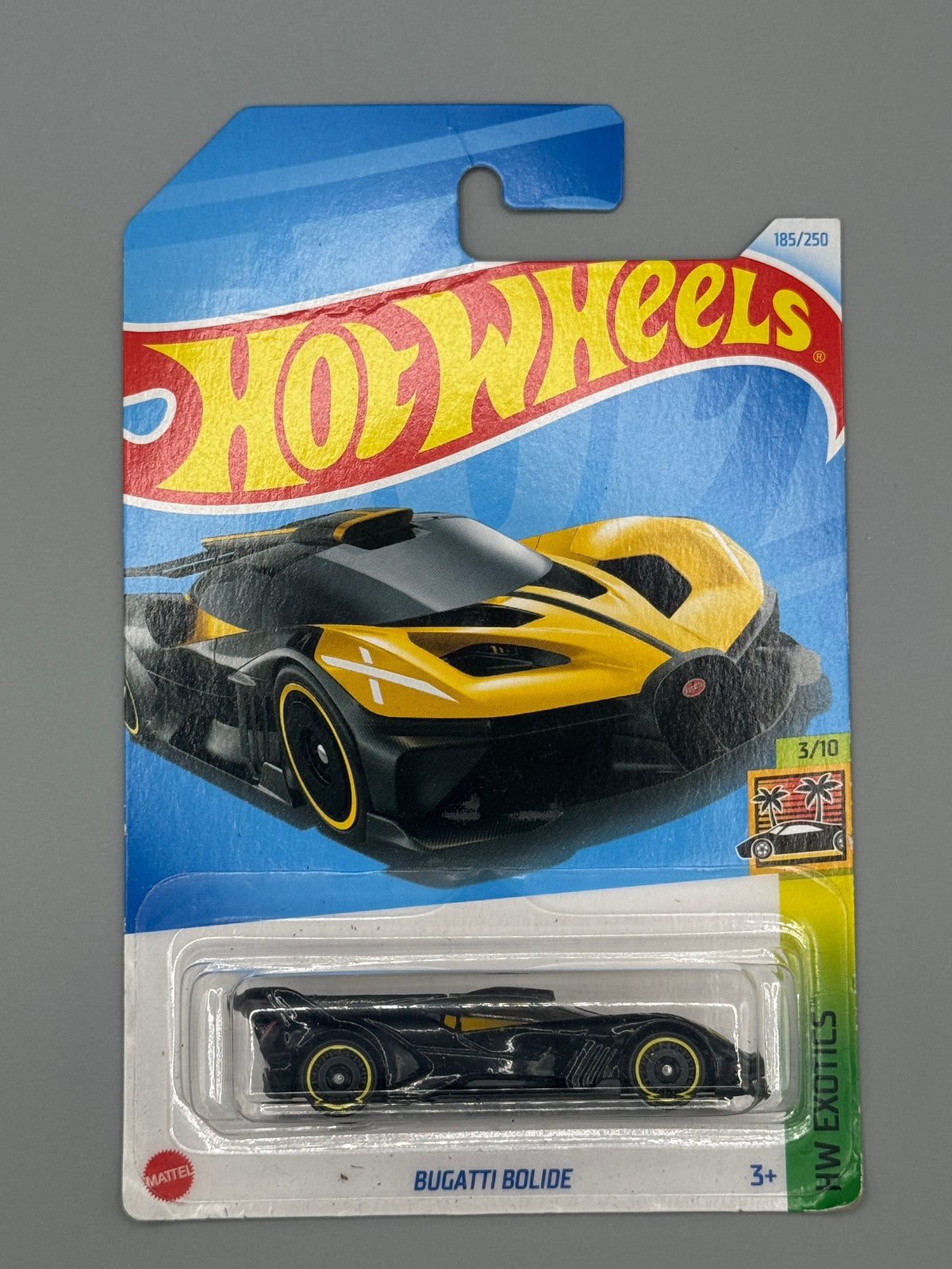 Hot Wheels Bugatti Bolide - Black - Long Card