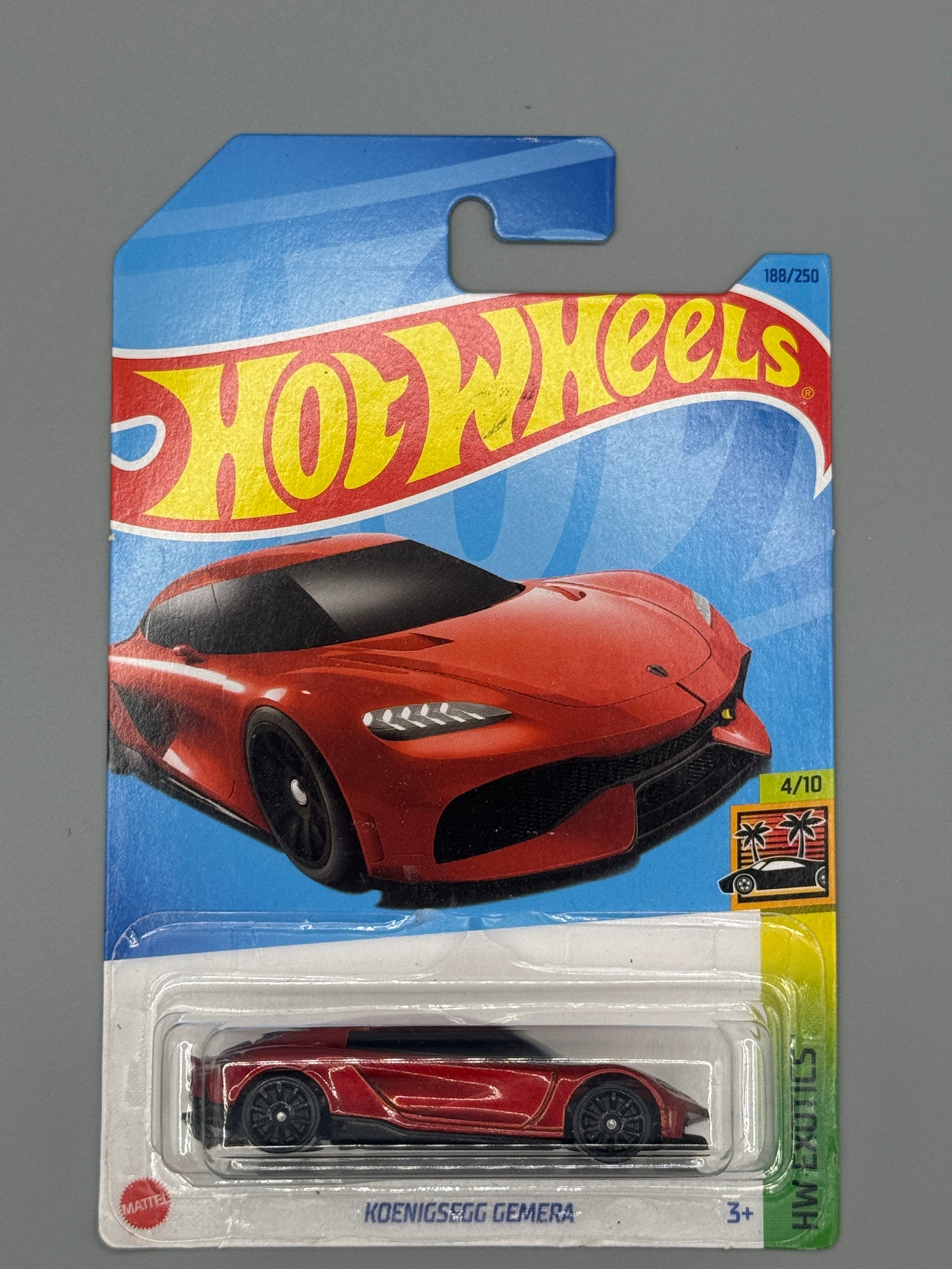 Hot Wheels Koenigsegg Gemera - Red - Long Card