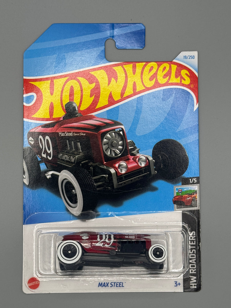 Hot Wheels Max Steel - Red - Long Card