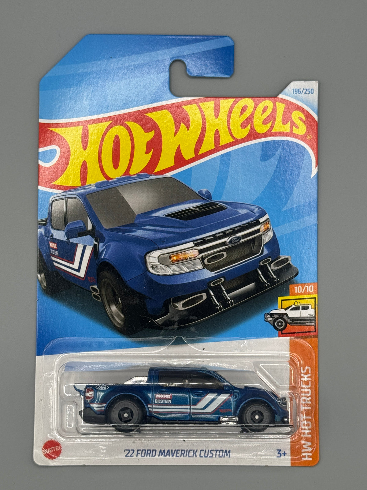 Hot Wheels '22 Ford Maverick Custom - Blue - Long Card