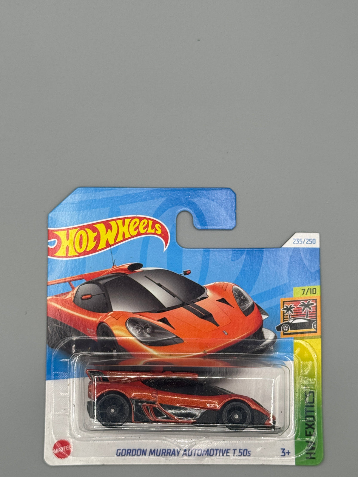 Hot Wheels Gordon Murray Automotive T.50s - Mainline - Orange - Long Card