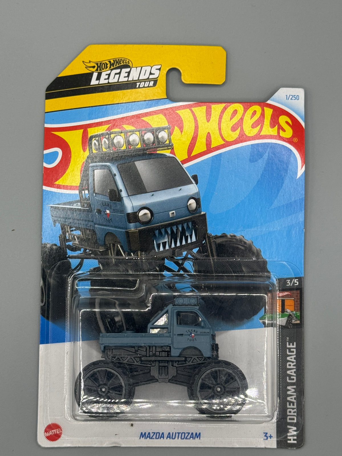 Hot Wheels Mazda Autozam - Blue - Long Card