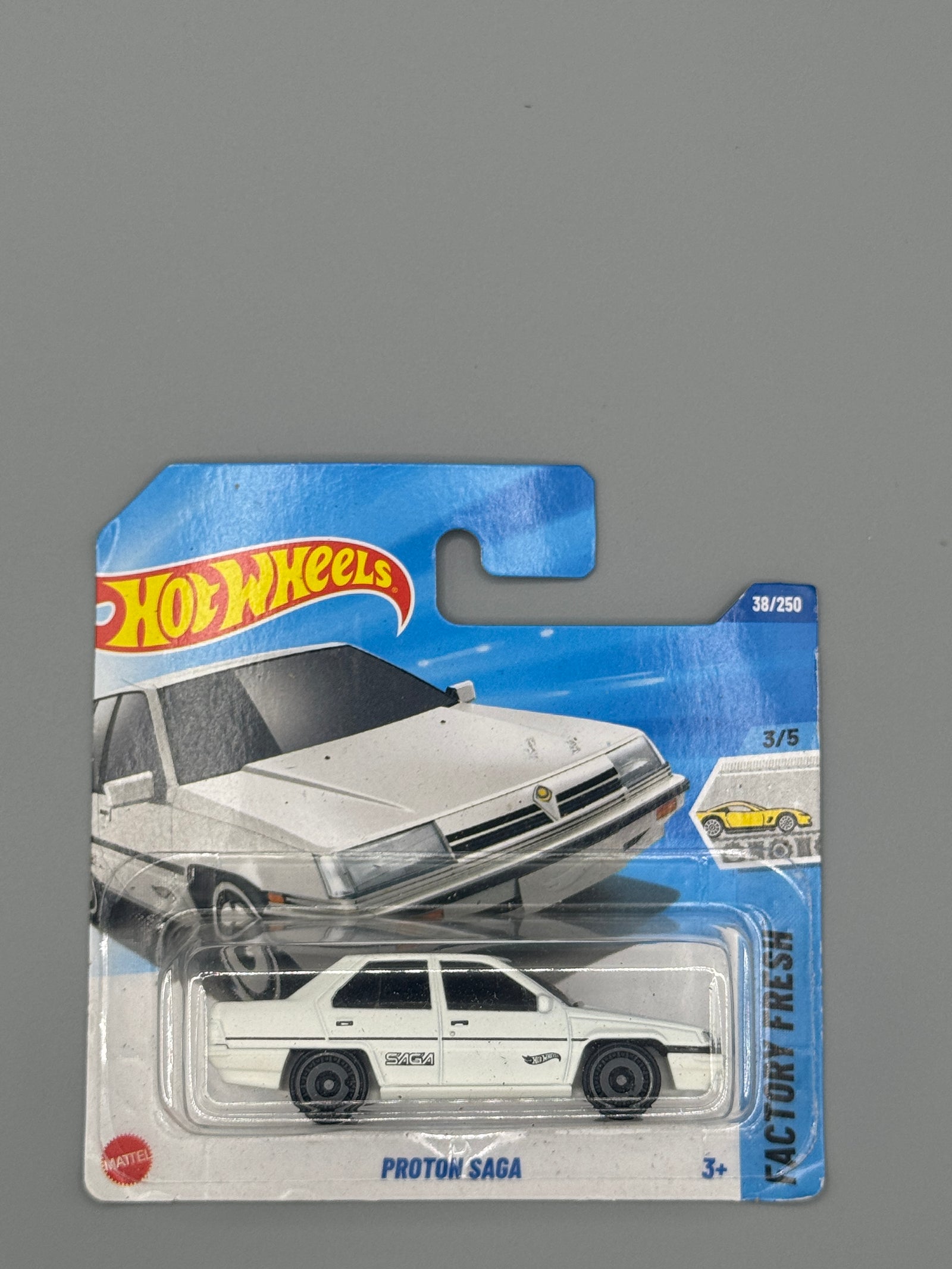 Hot Wheels Proton Saga - White - Long Card