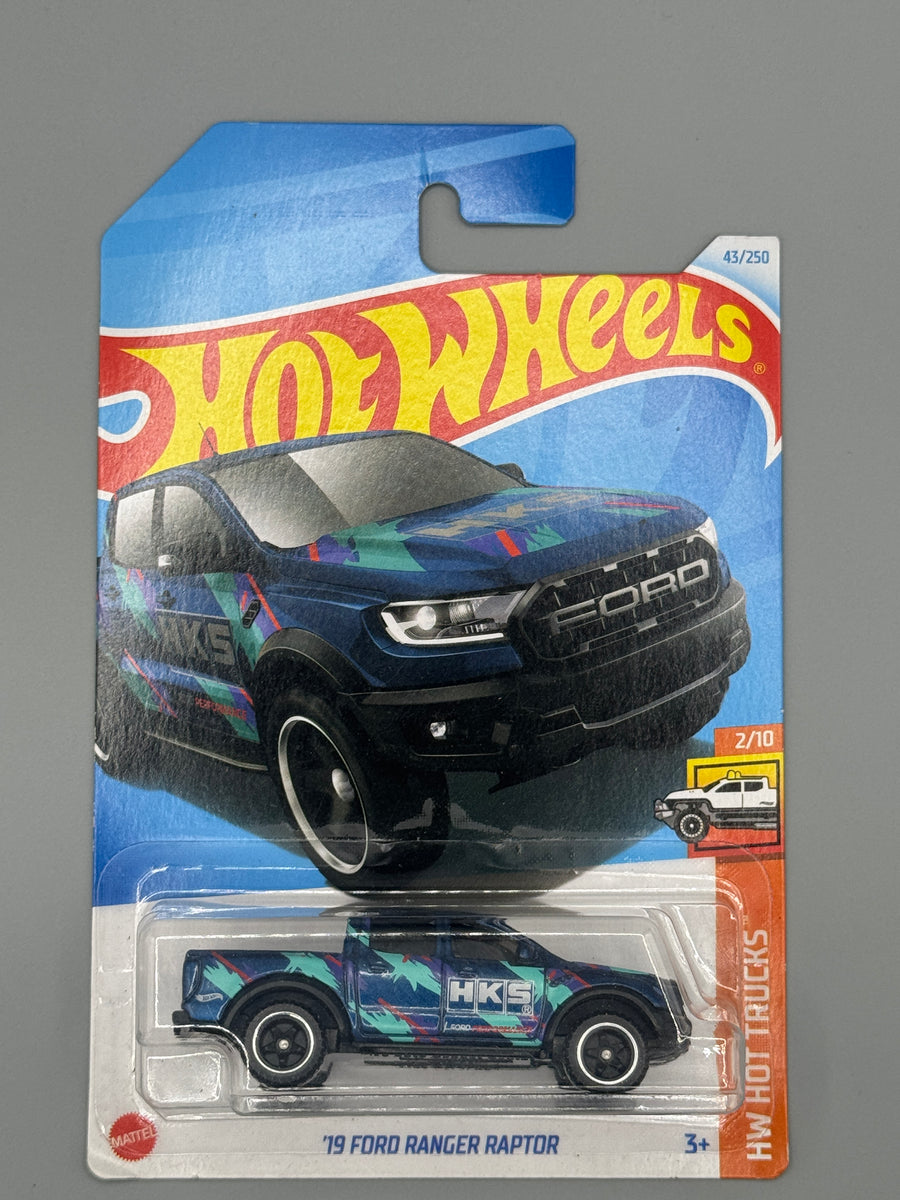 Hot Wheels '19 Ford Ranger Raptor - Blue - Long Card