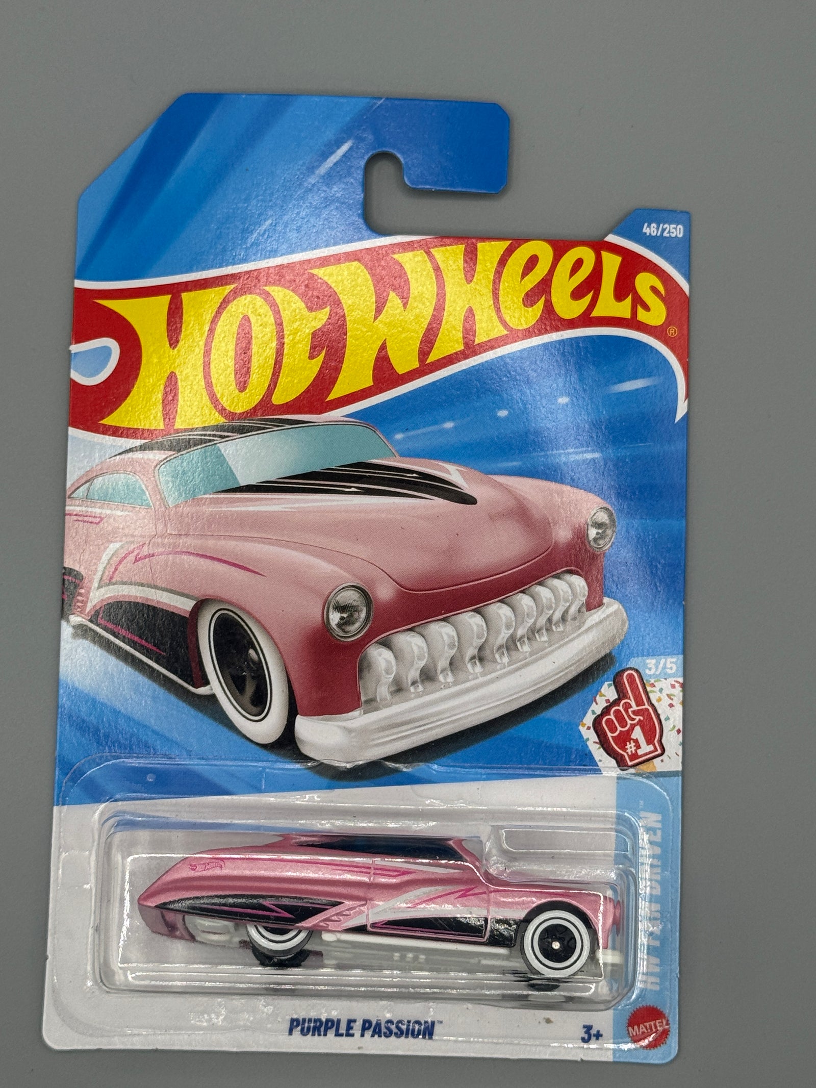 Hot Wheels Purple Passion - Mainline - Pink - Long Card