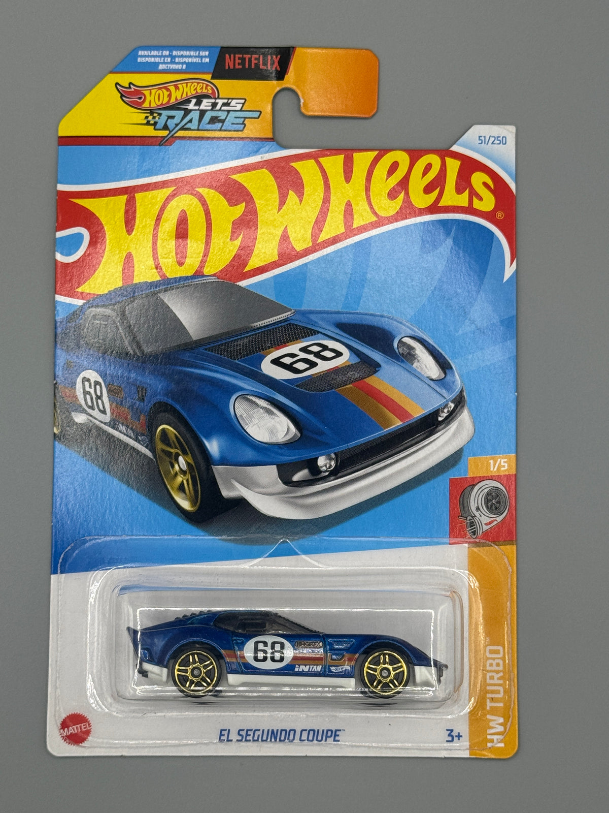 Hot Wheels El Segundo Coupe - Mainline - Blue - Long Card