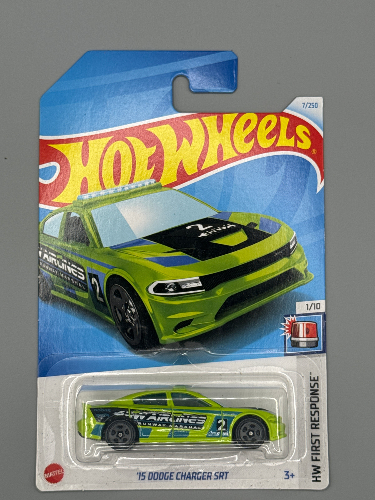 Hot Wheels '15 Dodge Charger SRT - Green - Long Card