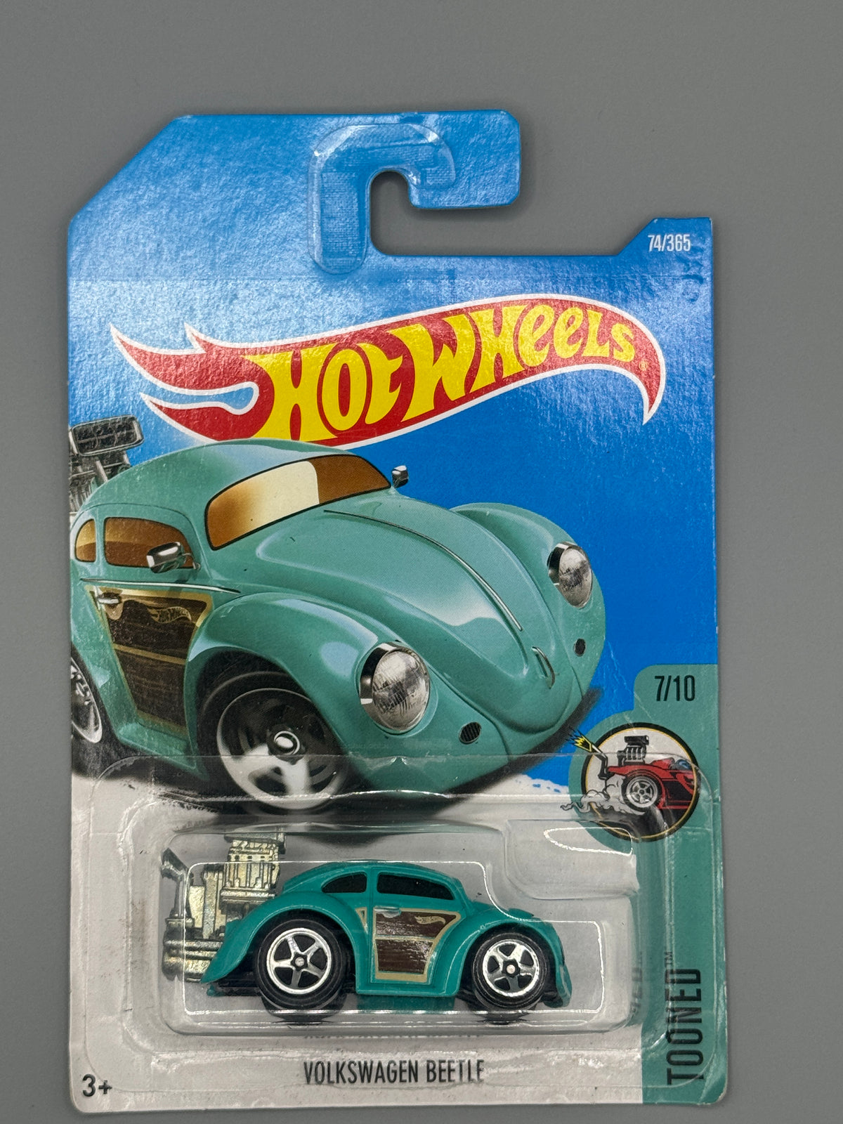 Hot Wheels Volkswagen Beetle - Mainline - Green - Long Card