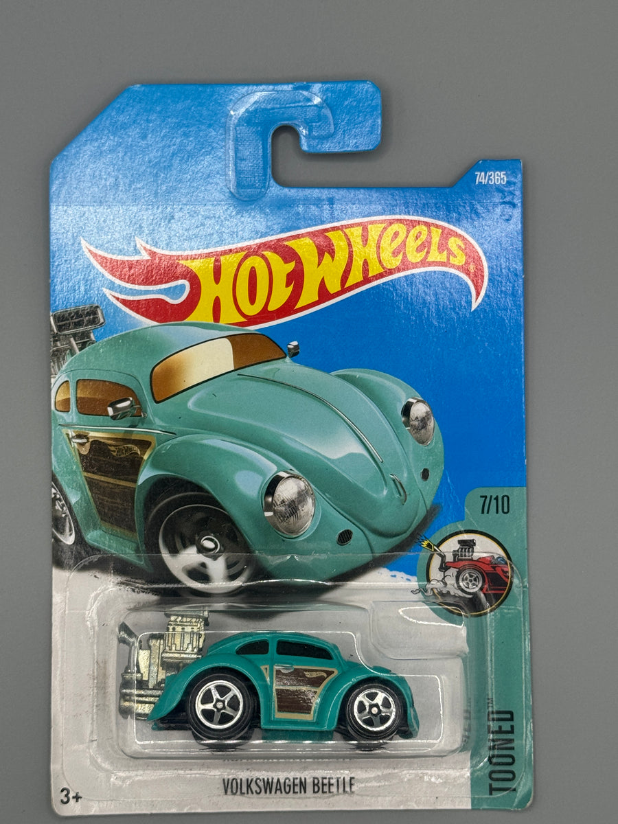 Hot Wheels Volkswagen Beetle - Mainline - Green - Long Card