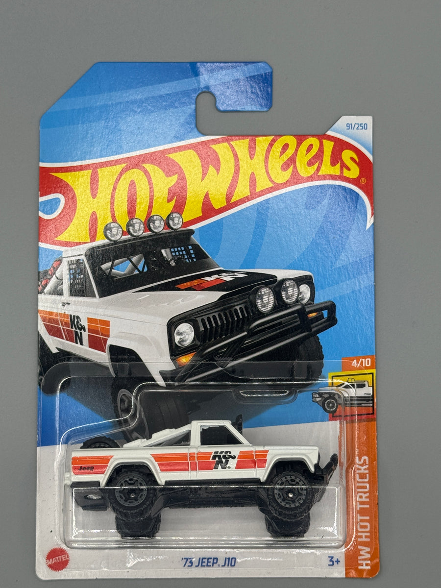 Hot Wheels '75 Jeep J10 - White - Long Card