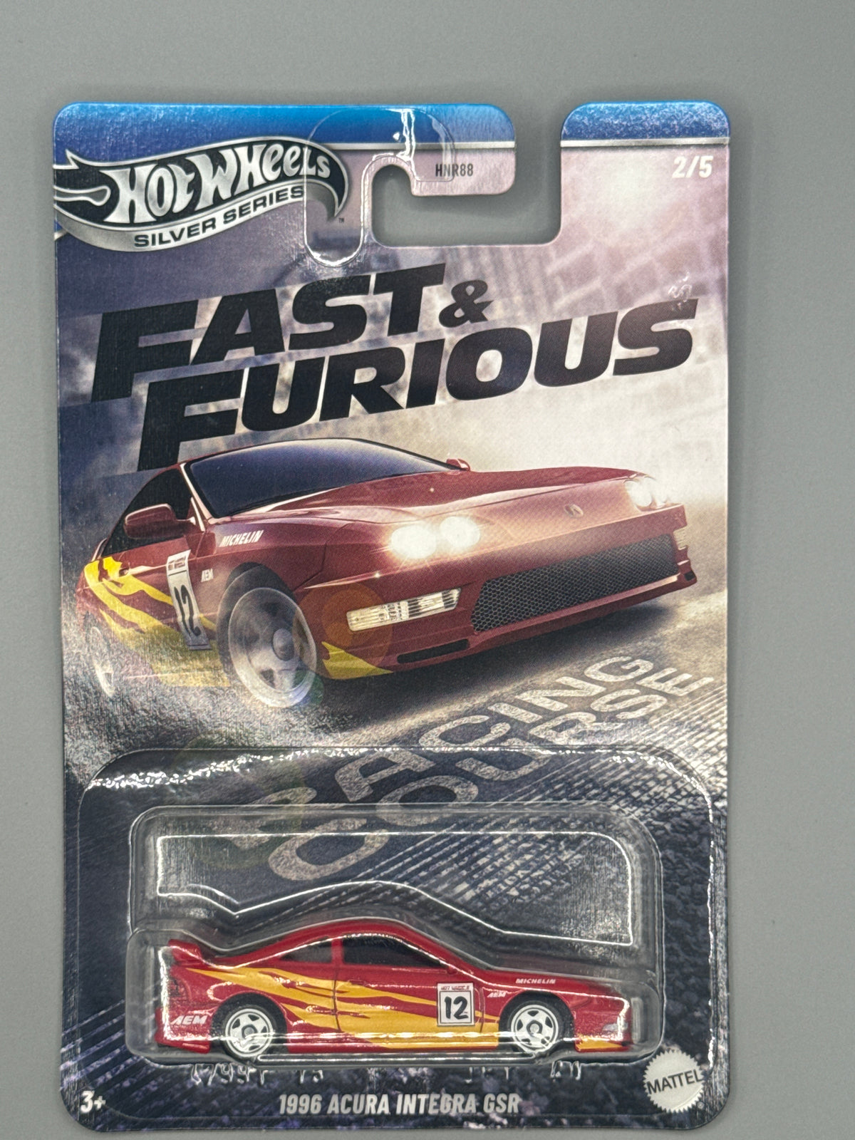 Hot Wheels Acura Integra GSR - Silver Series - Red