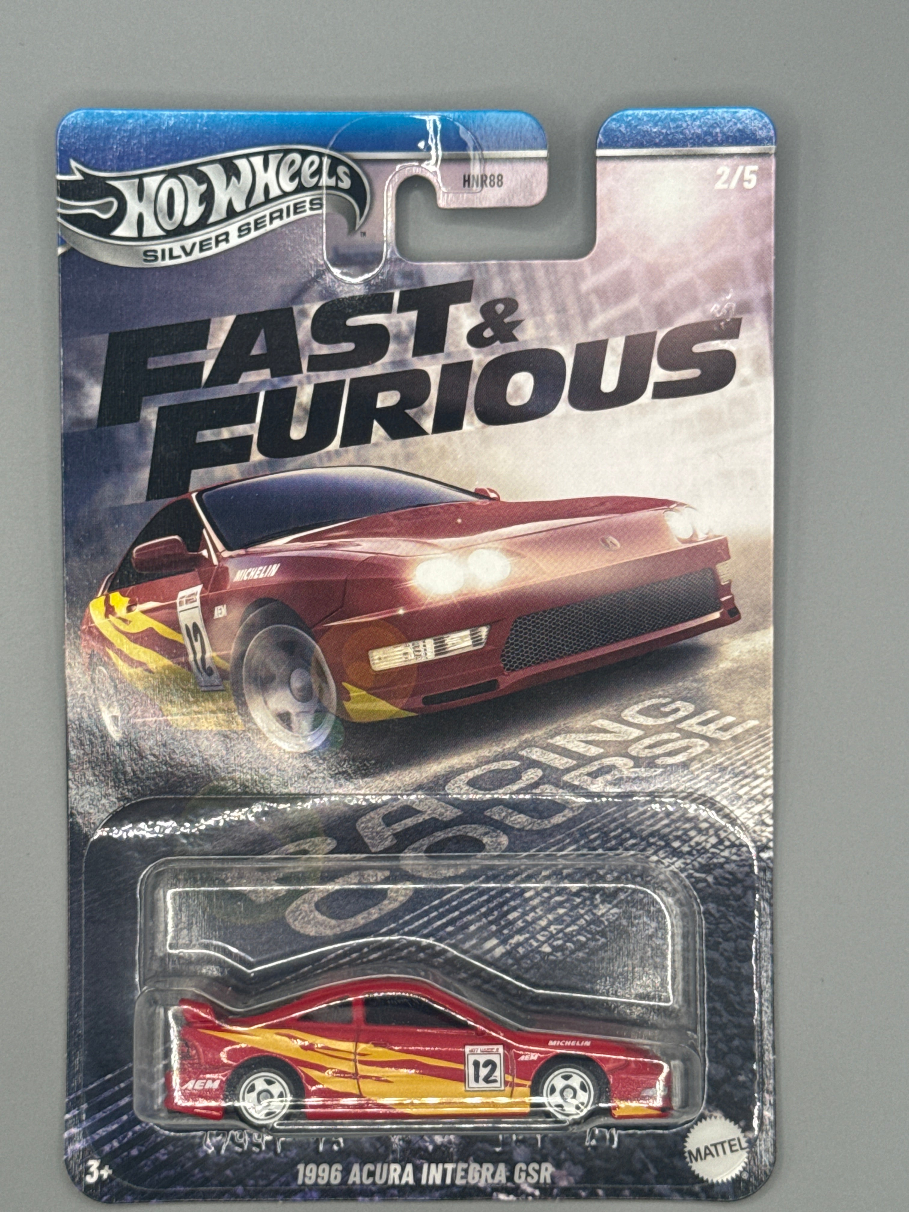 Hot Wheels Acura Integra GSR - Silver Series - Red