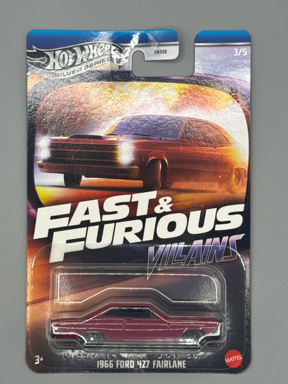 Hot Wheels Ford 427 Fairlane - Silver Series - Red