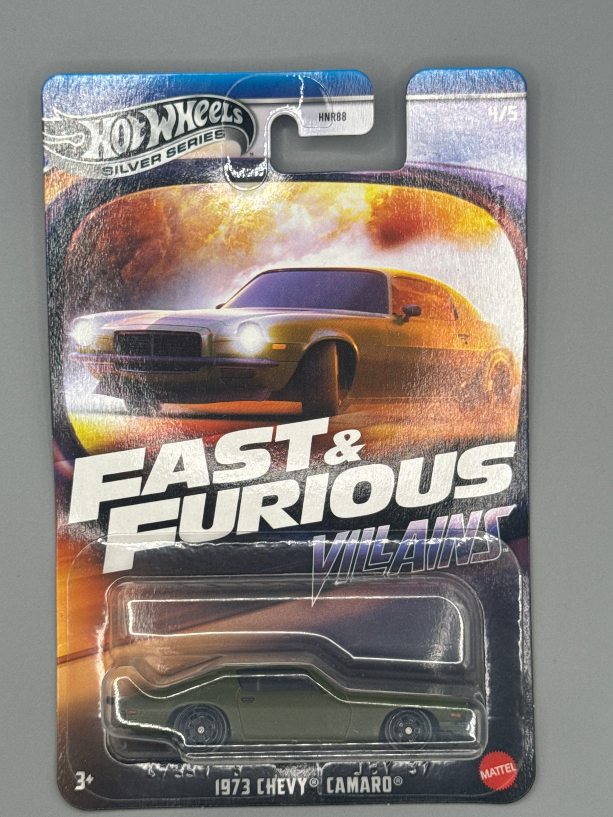 Hot Wheels Chevy Camaro - Silver Series - Green