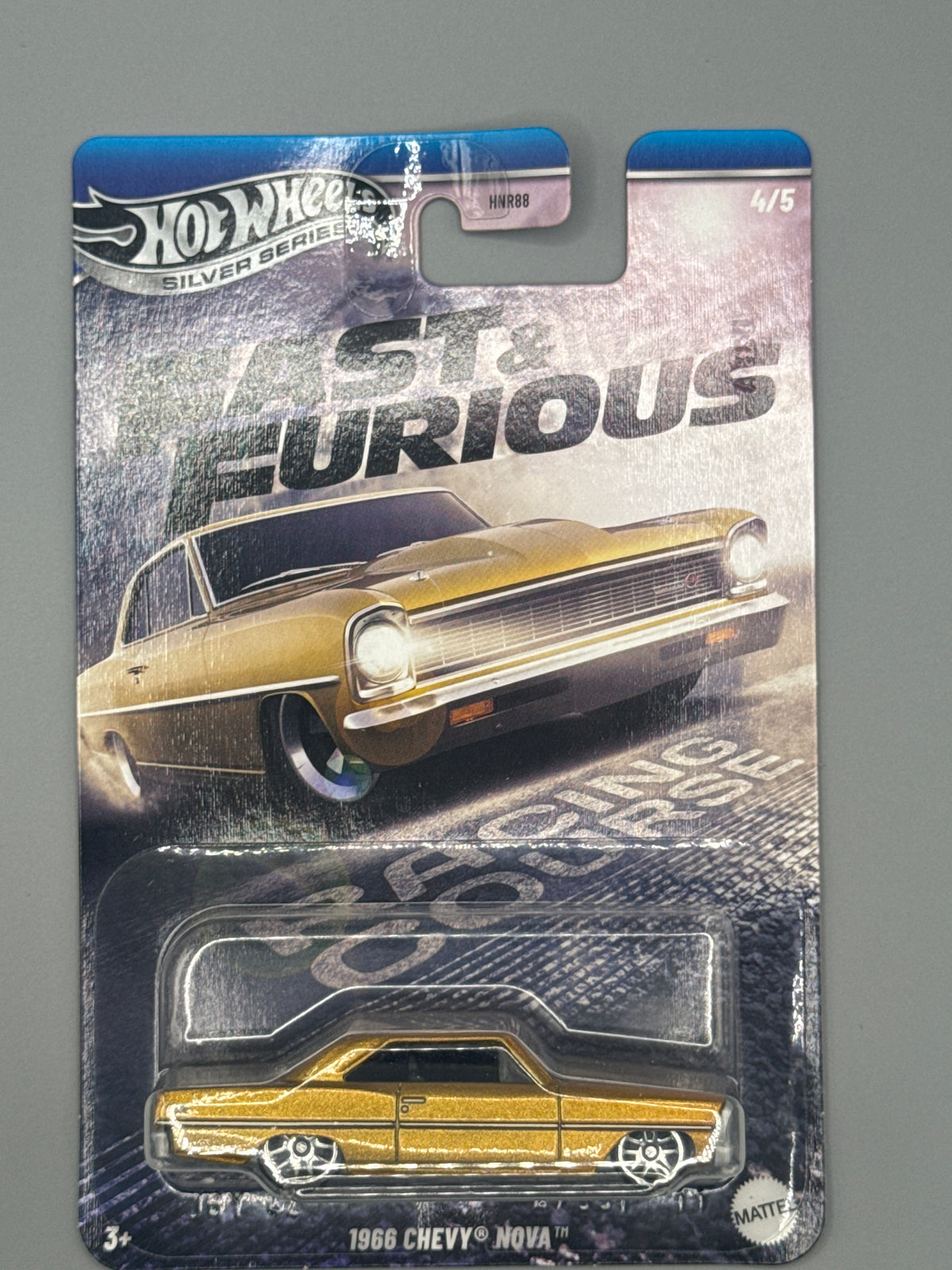 Hot Wheels Chevy Nova - Silver Series - Gold