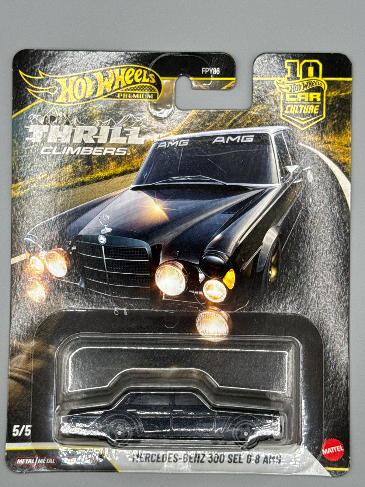 Hot Wheels Mercedes-Benz 300 SEL 6.8 AMG - Car Culture - Black