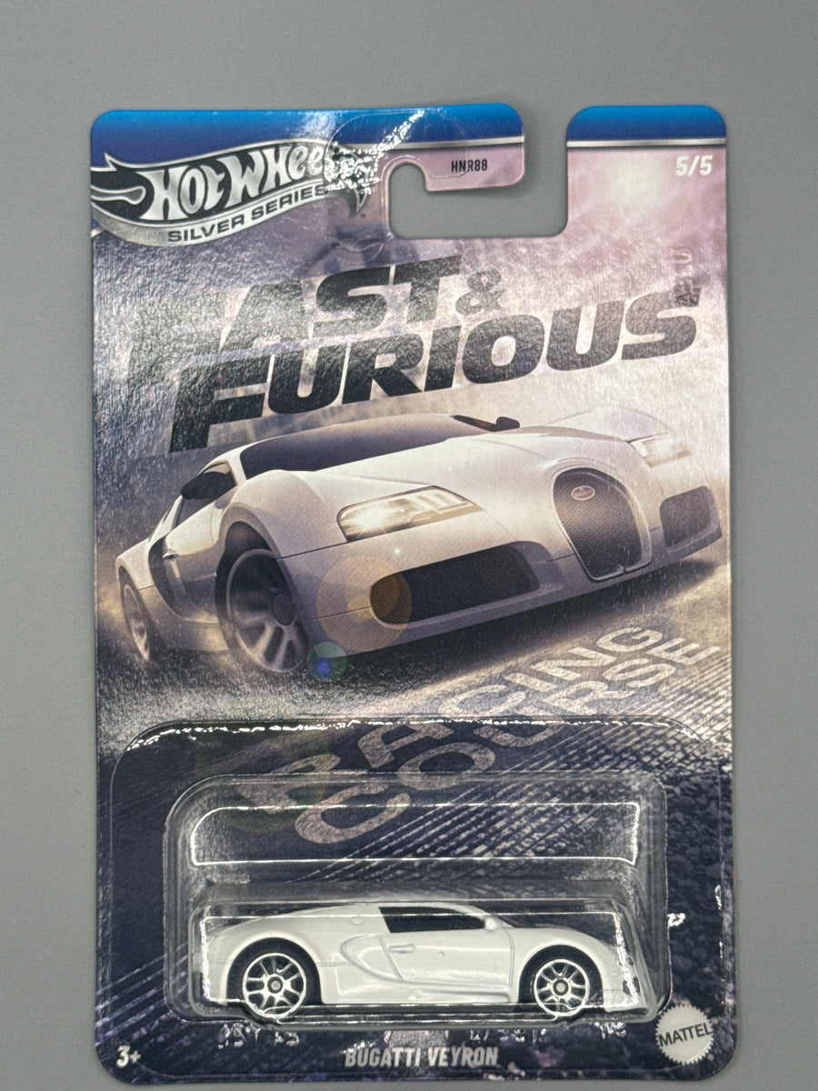Hot Wheels Bugatti Veyron - Silver Series - White