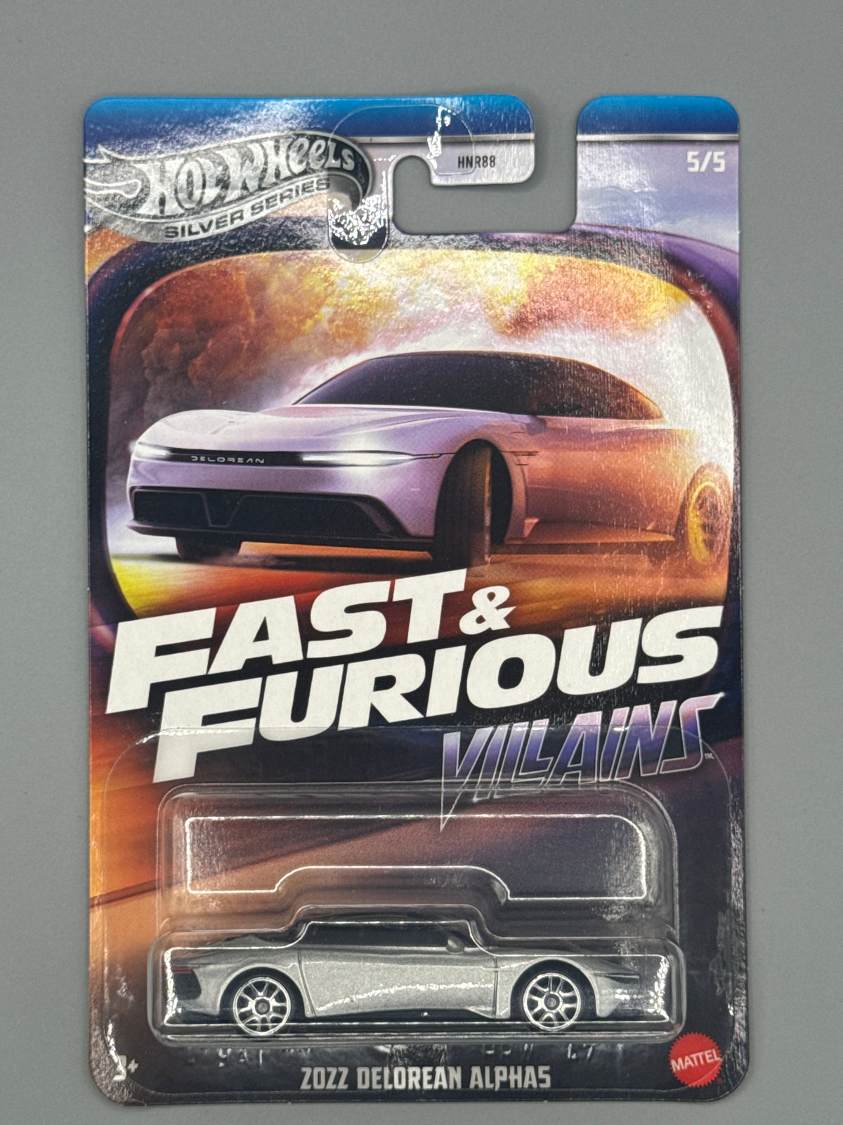 Hot Wheels DeLorean Alpha 5 - Silver Series - Silver