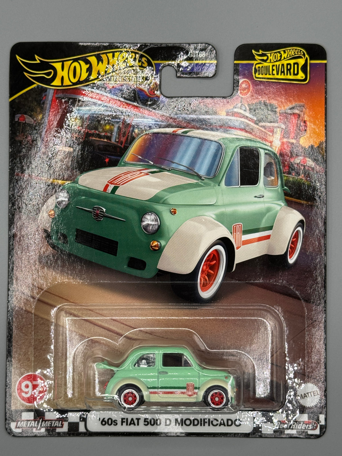 Hot Wheels '60s Fiat 500 D Modificado - Boulevard - Green