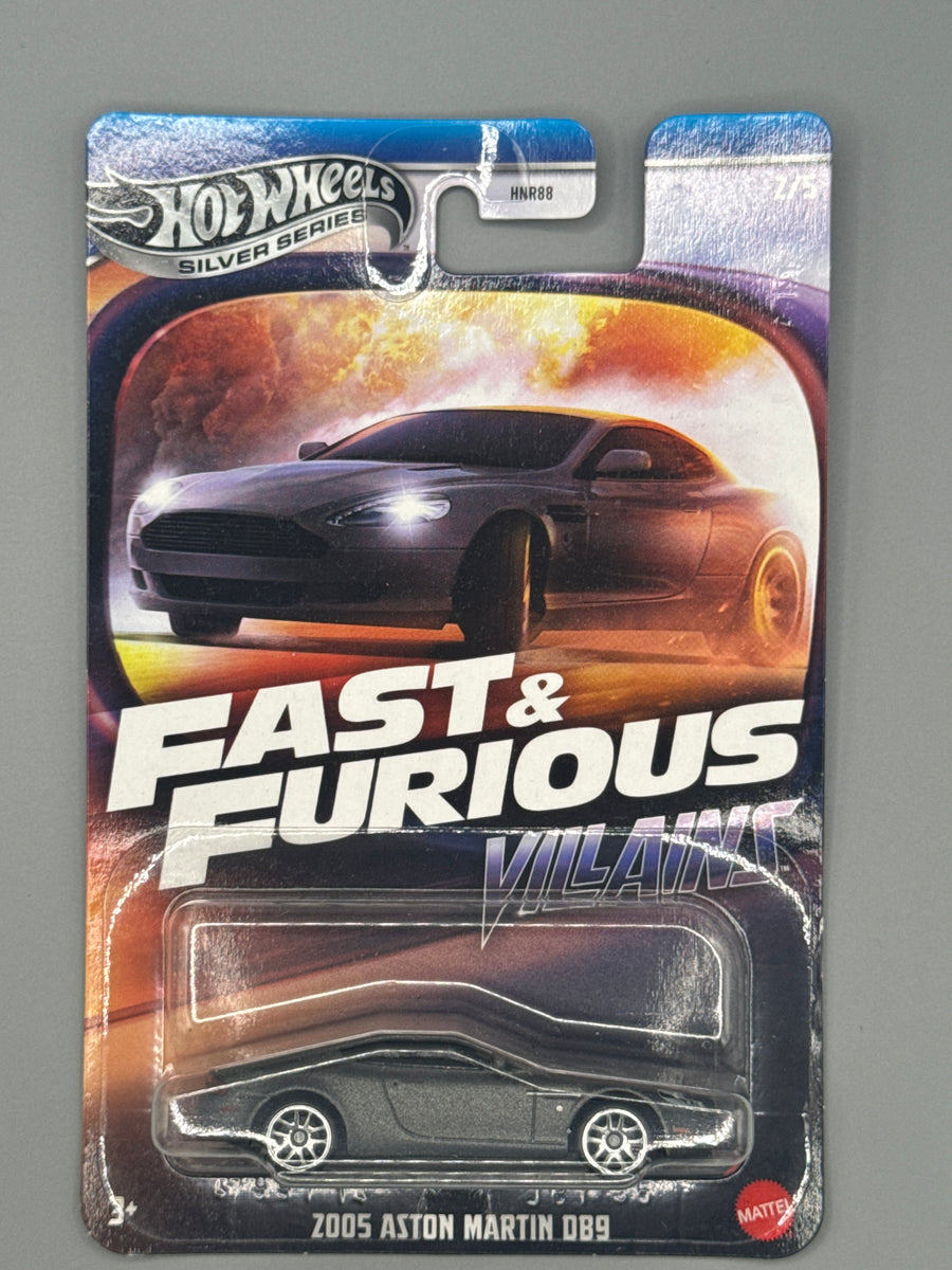 Hot Wheels Aston Martin DB9 - Silver Series - Black
