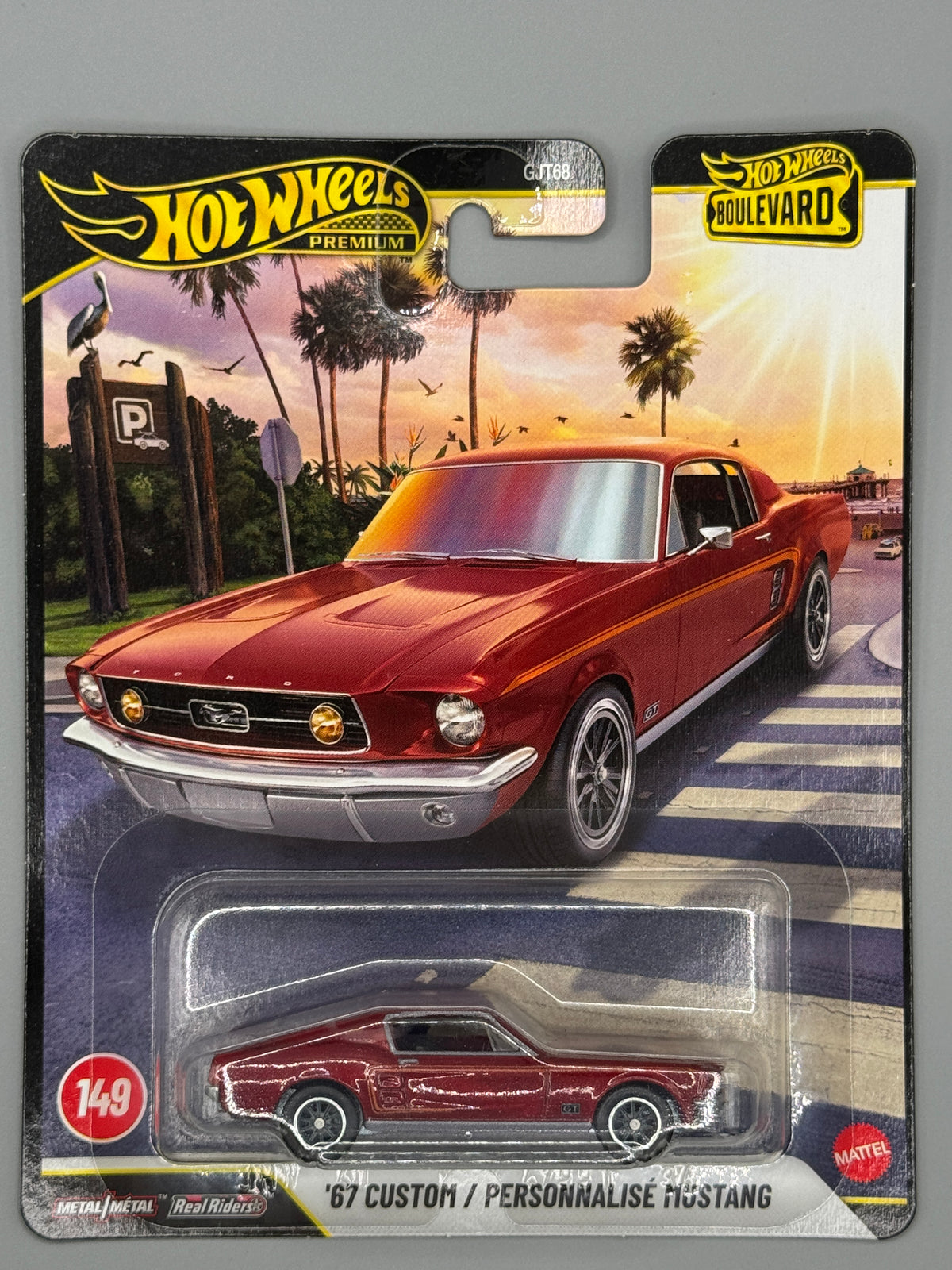Hot Wheels Custom / Personnalise Mustang - Boulevard - Red